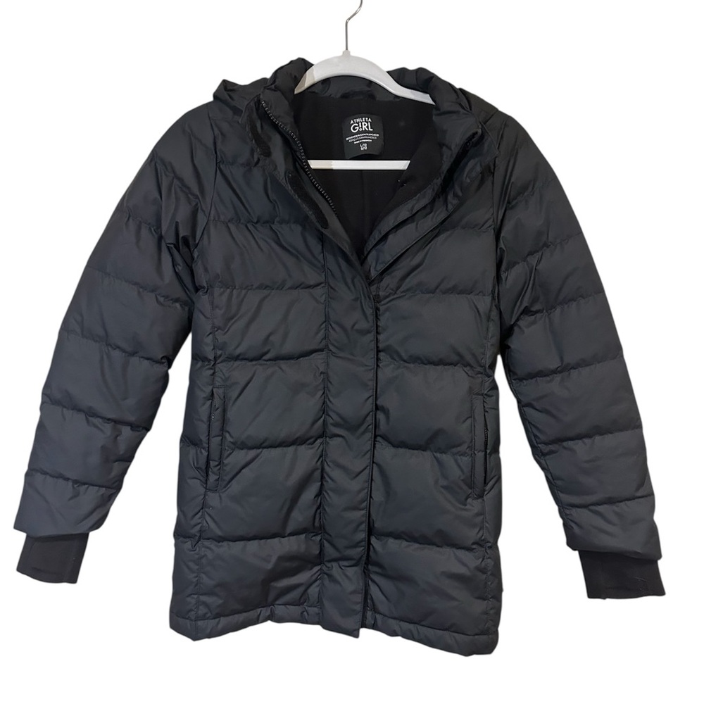 Athleta Kids Black Puffer Jacket